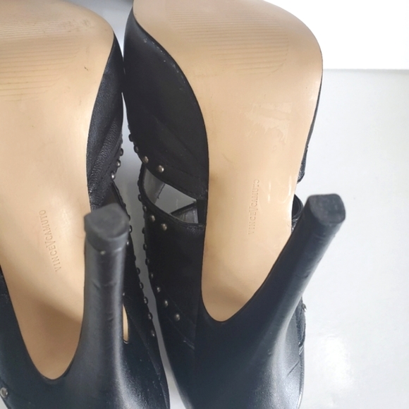 Vince Camuto Caged Studded Punk Platform Heel Ankle Boots "Mabels" Size 36 - Picture 12 of 16